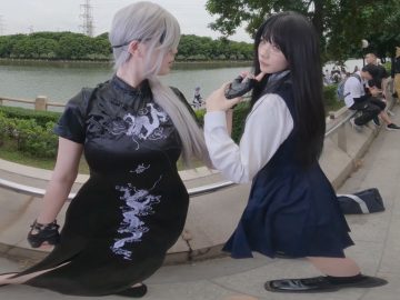 cos vr 可爱的两姐妹 Two cute little cosplay sisters