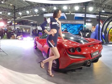 短发女神 shenzhen jiuzhou modified car show