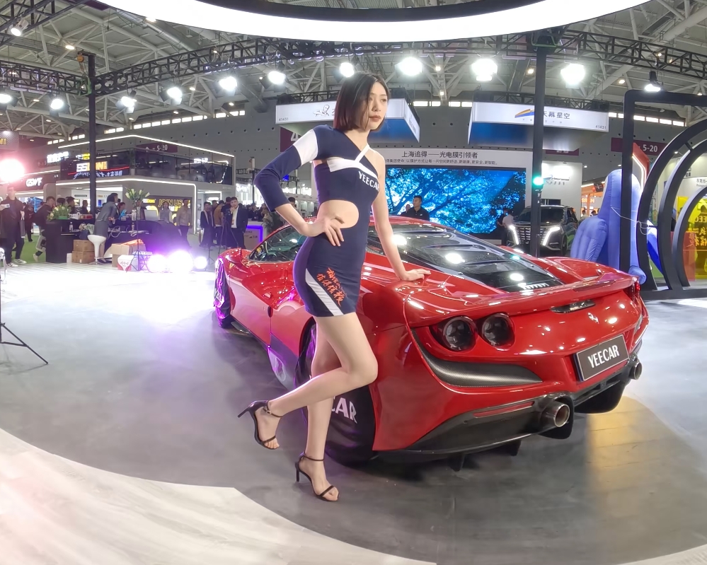 短发女神 shenzhen jiuzhou modified car show